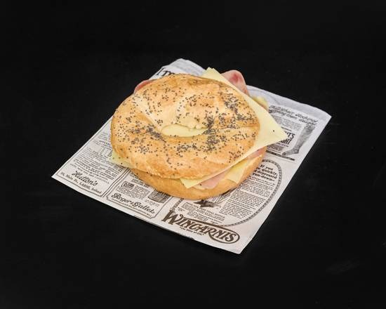 Sándwich Bagel de York y Queso